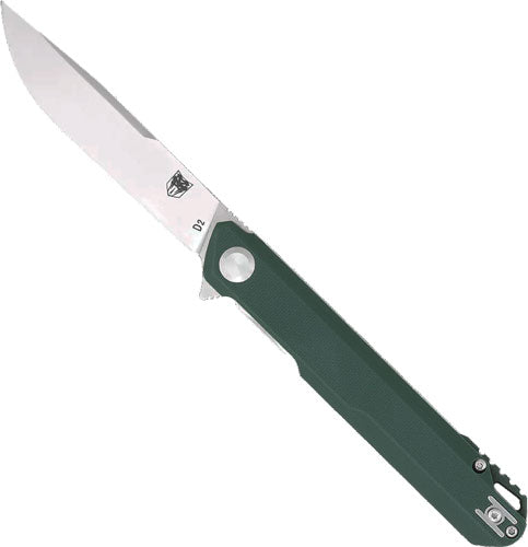 CobraTec Monarch Green D2 Folder 3.5" Blade with Carry Clip