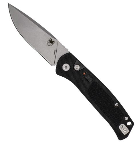COBRATEC RECON PUSH BUTTON AUTO 3.12" BLACK G10