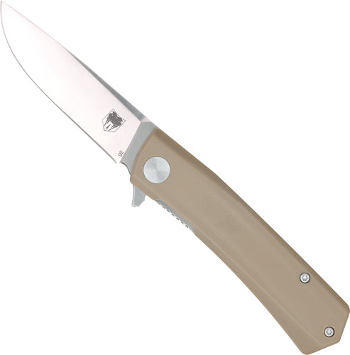CobraTec Serpent Tan G-10 Folder Knife 3" D2 Steel Blade