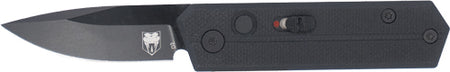 CobraTec Stinger Small Folder 1.9" Black/Black D2 SD Button Knife