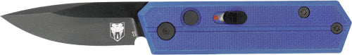 CobraTec Stinger Small Folder 1.9" Purple/Black D2 SD Button Knife