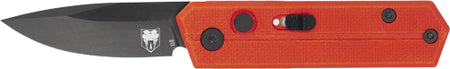 CobraTec Stinger Small Folder 1.9" Red/Black D2 SD Button Knife