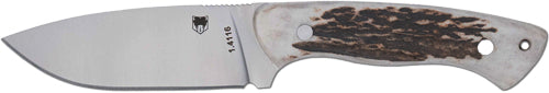 CobraTec Twin Mountain Fixed Blade 4" Stag Handle Knife with Sheath