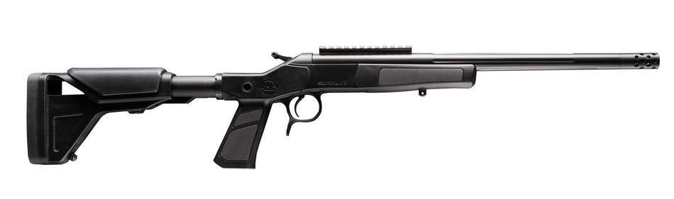 CVA CR4438XP Cascade XP-SB SBR 350 Legend 1rd 16.50" Matte Stainless Steel Fluted Threaded Barrel & Receiver w/Picatinny Rail, Graphite Black Adj Buffer Tube Synthetic Stock, Black Grip