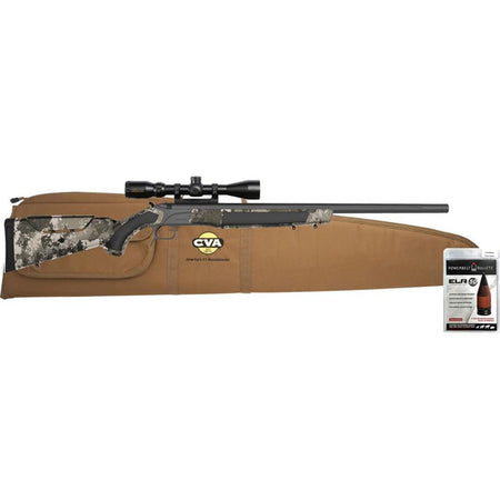 CVA Accura MR-X 50 Cal Muzzleloader Rifle Cerakote Sniper Grey KonusPro 3-9x40 IR Scope Combo