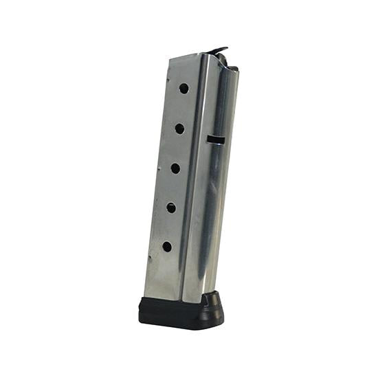 Colt 1911 Gov't Commander 9mm Luger Stainless Magazine with Base Pad 10rd