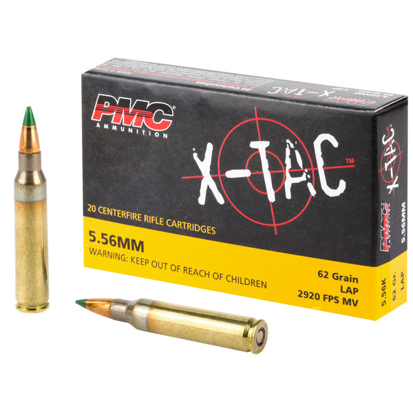 PMC 5.56 NATO X-Tac M855 Green Tip LAP(Light Armor Piercing) FMJ 62gr.