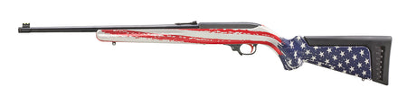 Ruger 31207 10/22 22 LR 10rd 18.50" Satin Black American Flag Camo Synthetic Stock