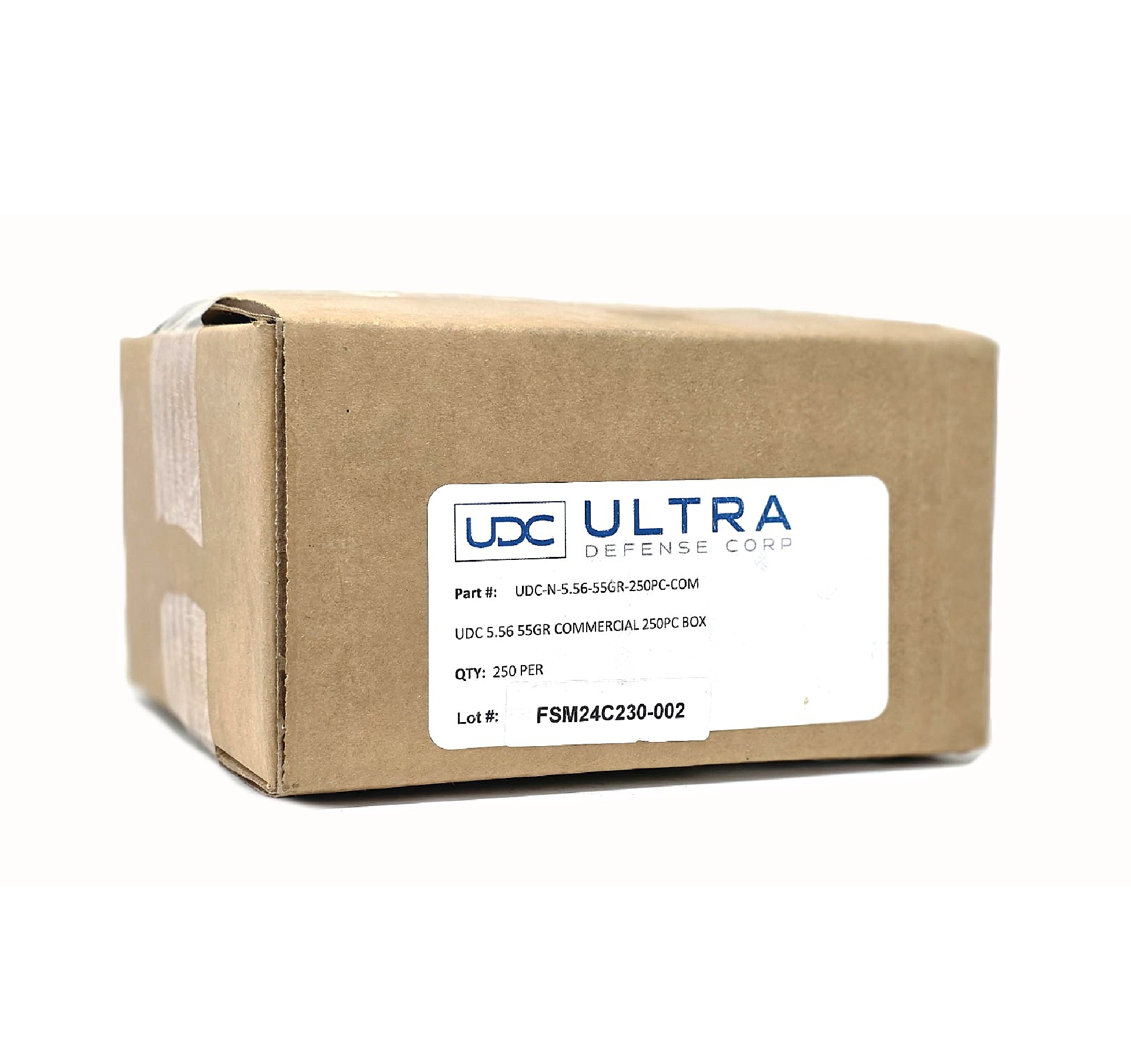 Ultra Defense Corp(UDC) 5.56x45mm M193 55 Grain Full Metal Jacket(FMJ)