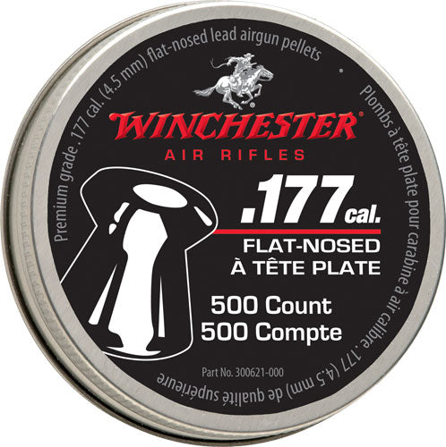 Winchester 177 Flat Air Gun Pellets 500 Per Tin 6 Tin Case
