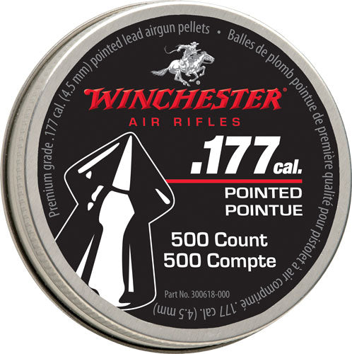 Winchester 177 Pointed Air Gun Pellets 500 Per Tin 6 Tin Case