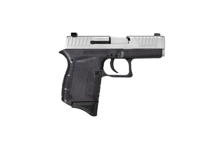 Diamondback DB0200P021 DB9 Gen4 Micro-Compact Frame 9mm Luger 6+1, 3.10" Stainless Steel Barrel, Nickel Boron Serrated Stainless Steel Slide, Black Polymer Frame Black & Grip