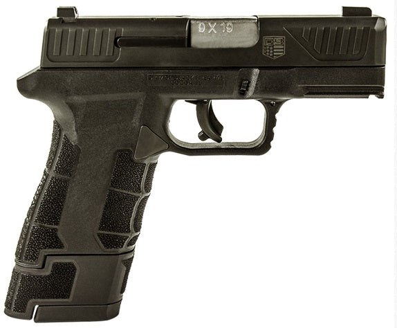 Diamondback DB0300P001 AM2 Sub-Compact Frame 9mm Luger 17+1, 3.50" Stainless Steel Barrel, Black Nitride Serrated Stainless Steel Slide, Black Polymer Frame w/Picatinny Rail & Polymer Grip