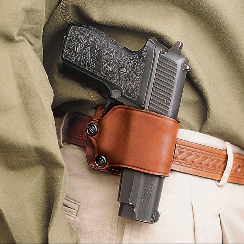DeSantis Yaqui Slide Holster #023 Double Action Autos Tan Right-Hand Carry