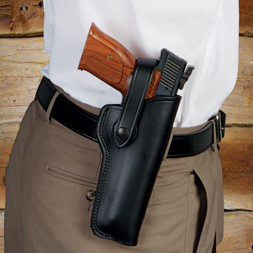 DeSantis Woodsman Leather Holster Smith & Wesson 22 5.5 Inch Black RH