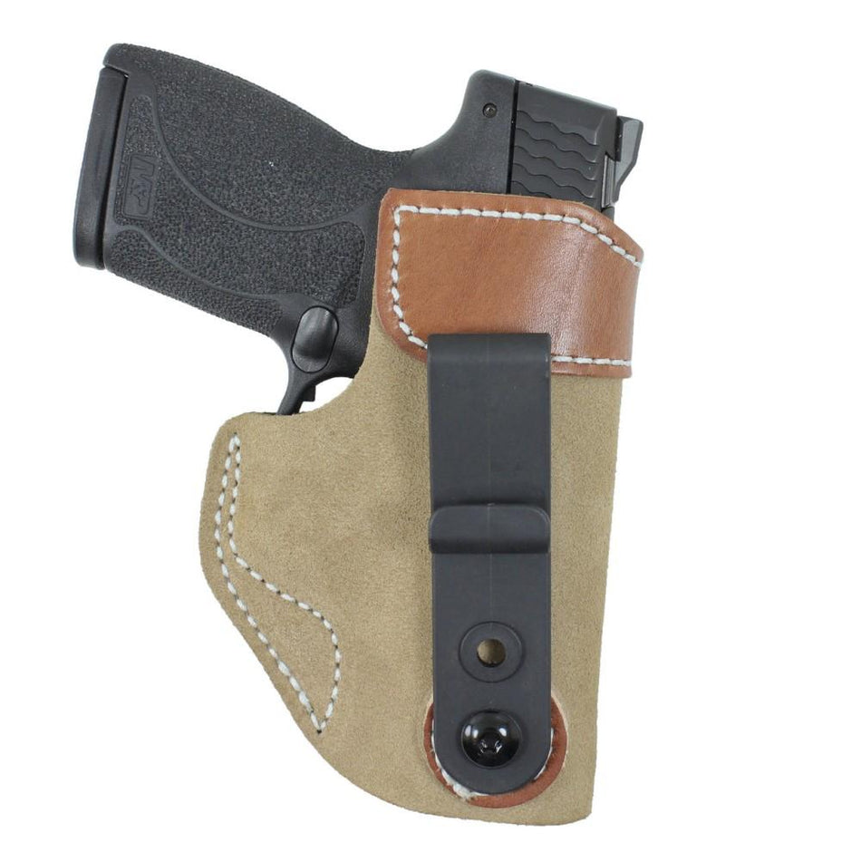 DeSantis Model 106 Sof-Tuck Right Hand IWB Holster for Walther PPK Natural Suede
