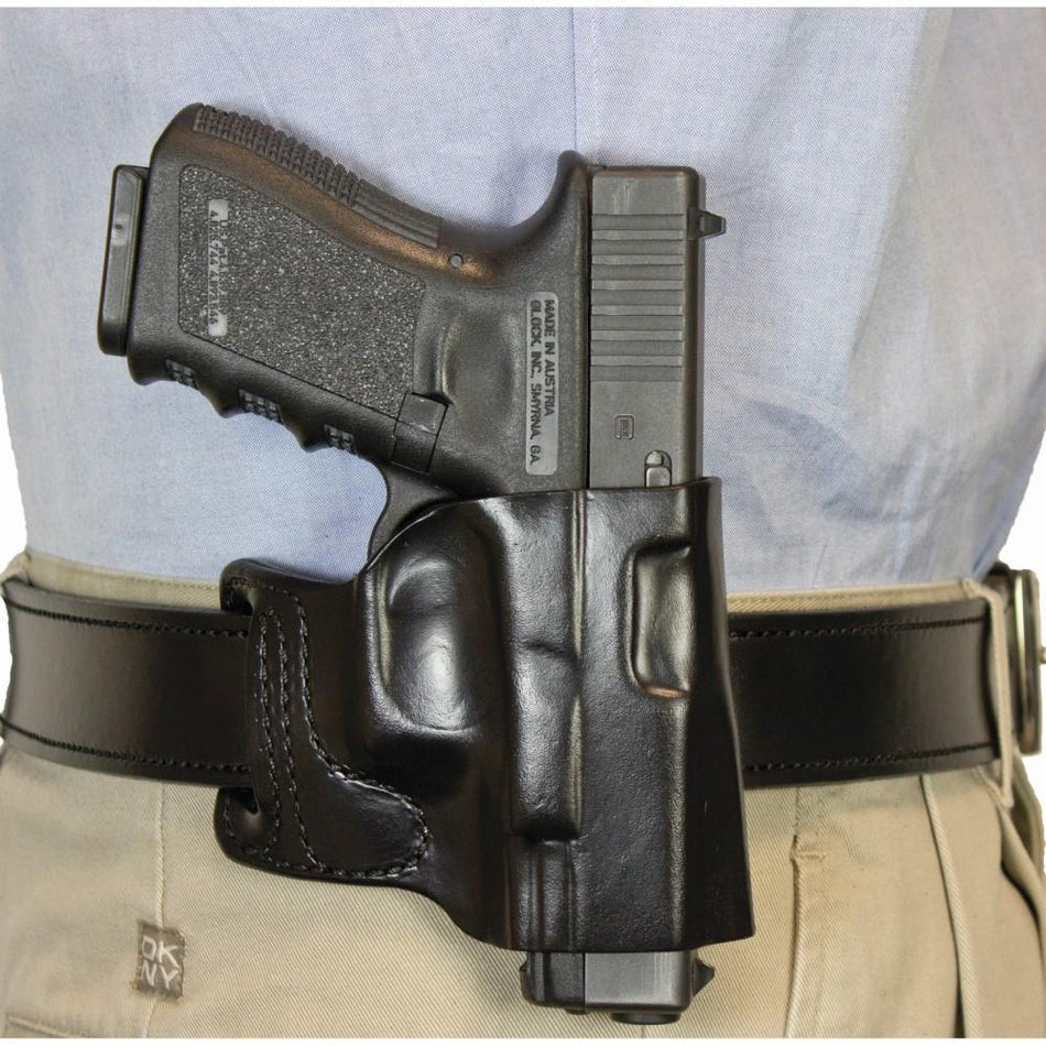 DeSantis E-Gat Slide Leather Holster for Glock 43 43X 48 Black Right Hand