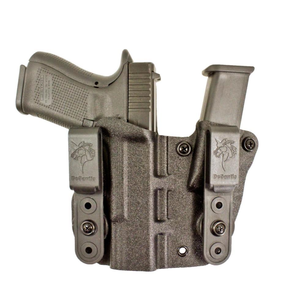 DeSantis Kydex Appendix Holster with Mag Pouch for Glock 19 23 32 - Black Right Hand