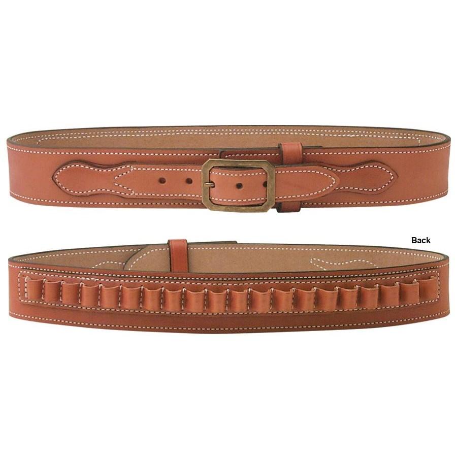 DeSantis Desperado Tan Leather Cartridge Belt .45 Cal 2-1/4in Wide Size 38
