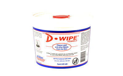 D-Lead 325-Count Metal Dust Removal Disposable Wipes, Pop-Up Canister, 2-Pack WT-325