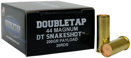 DoubleTap Snake Shot .44 Magnum 200 grain Hardcast Solid ammunition