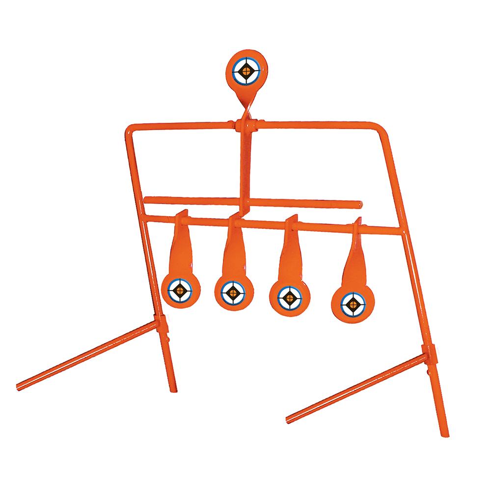 Do-All Outdoors Jr Auto Reset Steel Target 4 Bottom Targets & 1 Resetter - .22 Cal