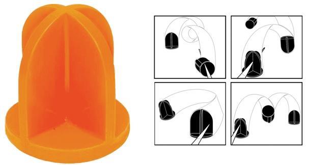 Do-All Outdoors Ground Bouncing Impact Seal Target 5" Top Hat Style