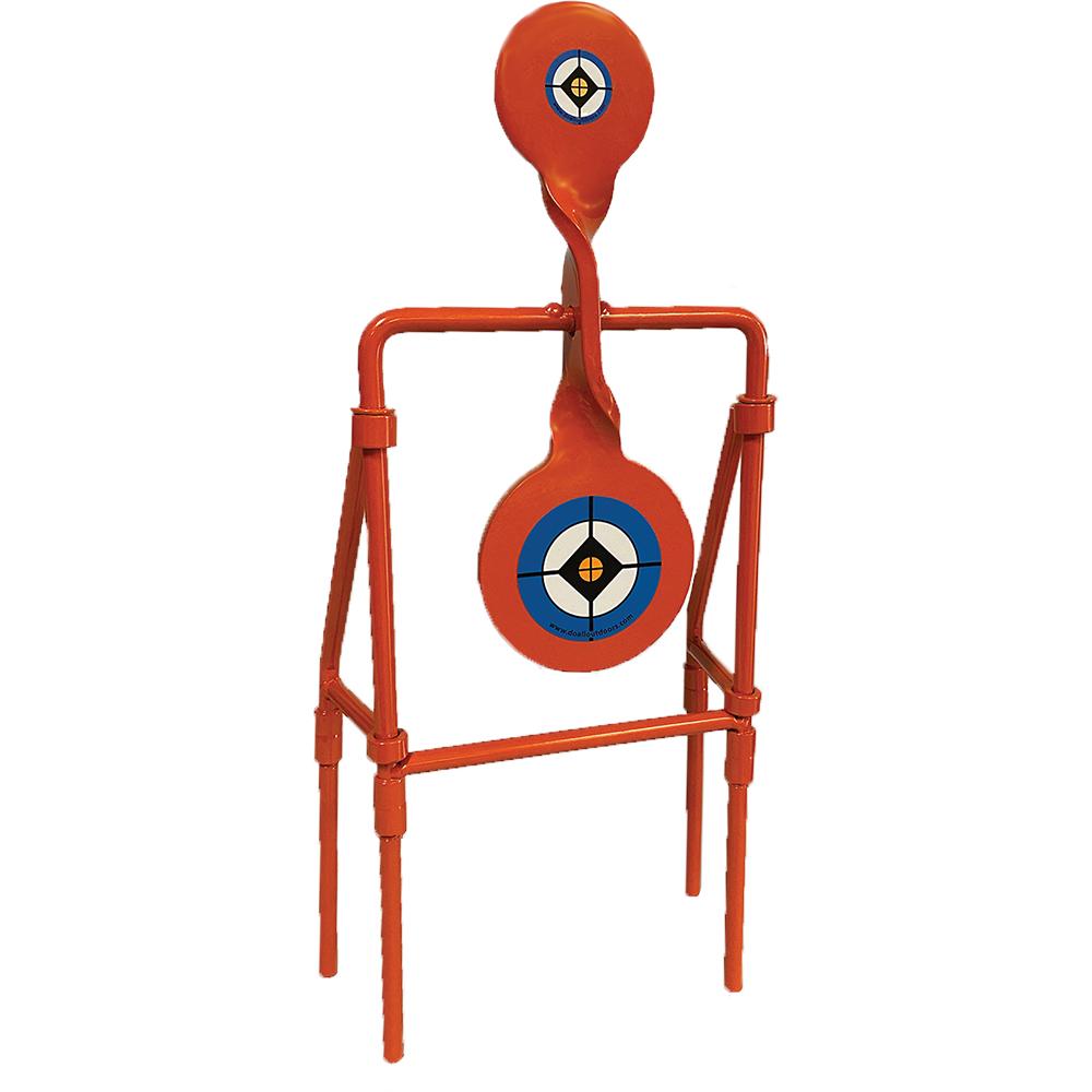Do-All Outdoors Double Blast 2-Paddle Steel Spinner Target with Folding Base