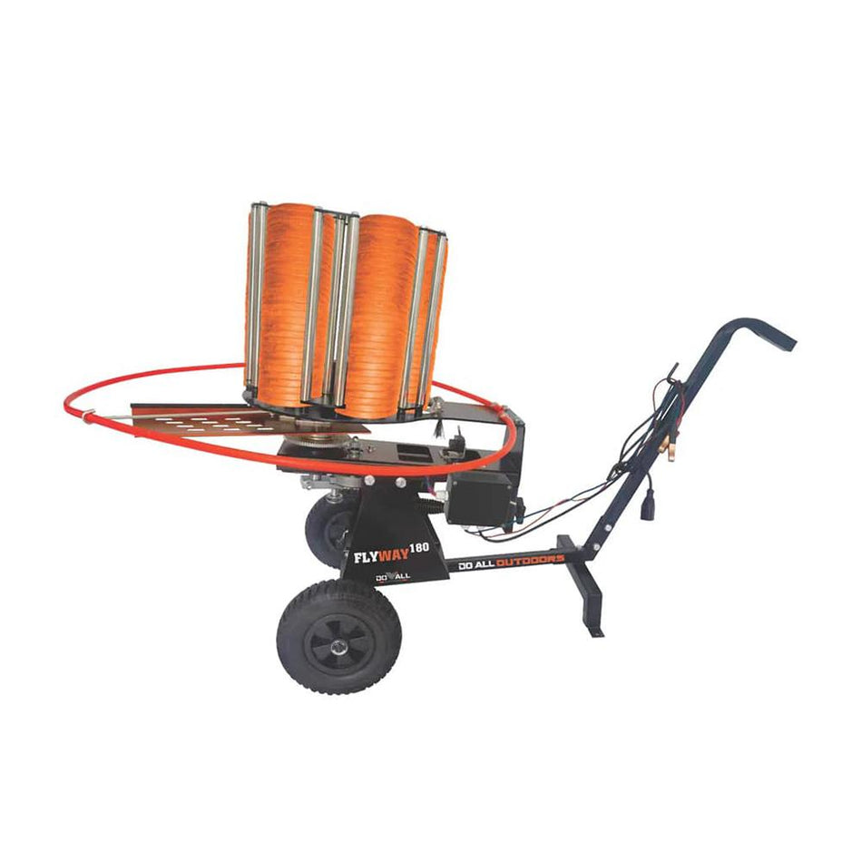 Do All Outdoors Flyway 180-Clay Turret Stack Thrower with 2-Wheeled Cart