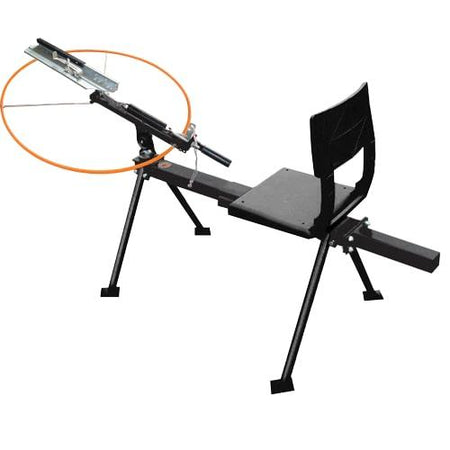 Do-All Sit Down Full Cock Clay Target Launcher with Pull String Lanyard