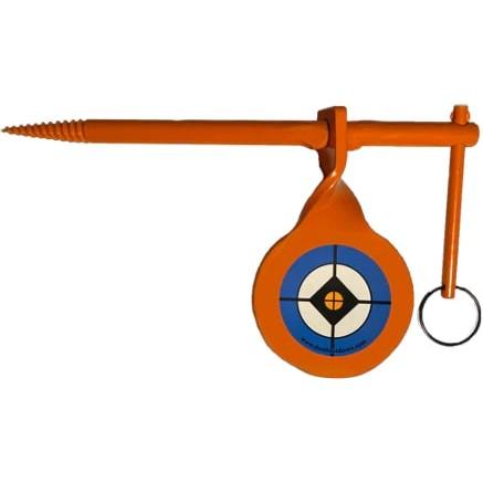Do All Outdoors .177 Caliber Single Tree Spin Target Orange with 3 Spinning Paddles
