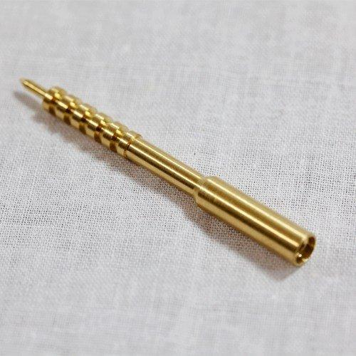 J. Dewey .30 Cal 8mm Female Thread 12-28 Brass Pointed Rifle Cleaning Jag