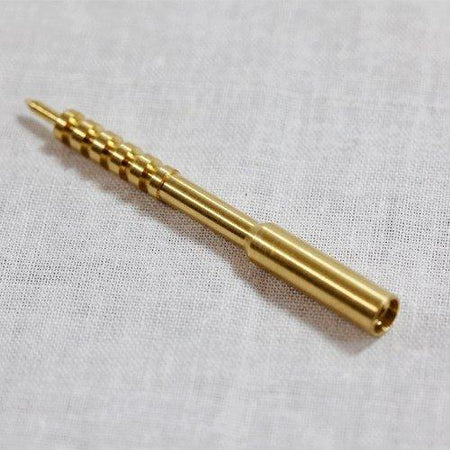 J. Dewey .30 Cal 8mm Female Thread 12-28 Brass Pointed Rifle Cleaning Jag