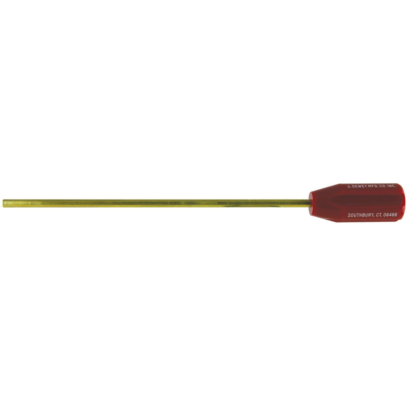 J. Dewey Rifle/Pistol Chamber Cleaning Rod - 1/4" 8-32 Female Thread, Brass