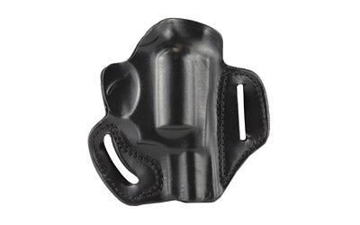 DeSantis 002BA22Z0 Speed Scabbard Open-Top Belt Holster, Ruger SP101/Charter Arms Bulldog/Colt Detective Special, RH, Black Leather