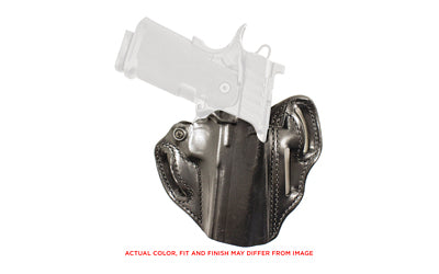 DeSantis Speed Scabbard Open-Top OWB Leather Belt Holster for Springfield Prodigy 4.25", Right Hand, Black