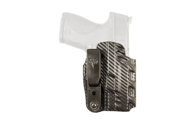 DeSantis Slim-Tuk Kydex IWB Holster, Ambidextrous, Smith & Wesson M&P Shield, Carbon Fiber Exterior Blue Interior
