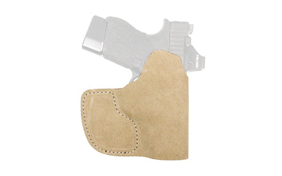 DeSantis Suede Nemesis Ambidextrous Pocket Holster, Fits GLOCK 43/43X/43X MOS, Leather, Natural
