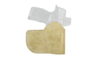 DeSantis Suede Nemesis Steer-Hide Pocket Holster, Ambidextrous, SIG P365 Variants Optic Compatible, Natural