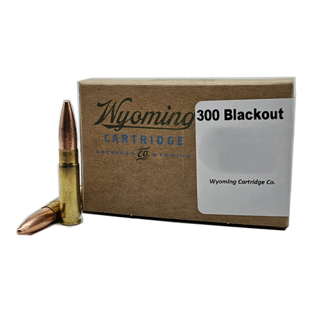 Wyoming Cartridge CO. 300 Blackout 125 Grain Full Metal Jacket(FMJ)