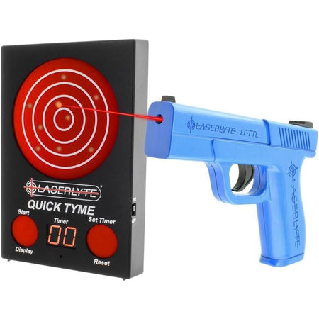 LaserLyte Quick Tyme Laser Trainer with Point of Impact Target and Training Handgun