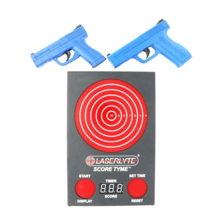 LaserLyte Score Tyme Versus Training Target Kit 2 Pistols Point of Impact LED Display