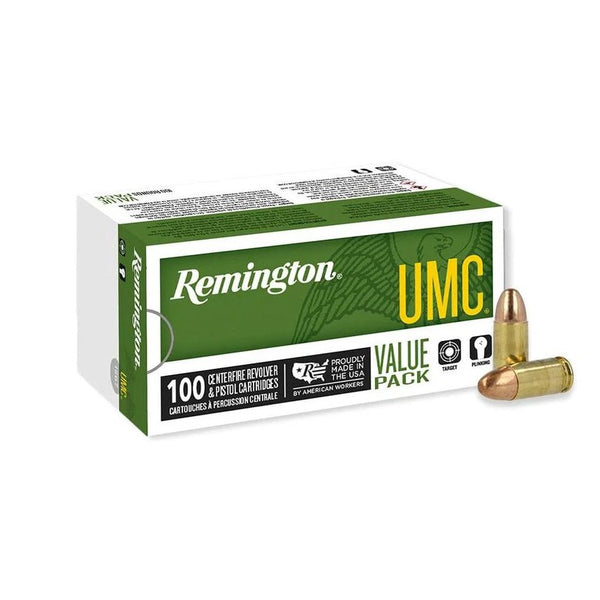 Remington UMC Value Pack 9mm Luger / Parabellum 115 grain Full Metal Jacket ammunition