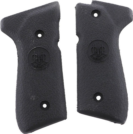 Beretta 92/96 Black Rubber Smooth Replacement Grips