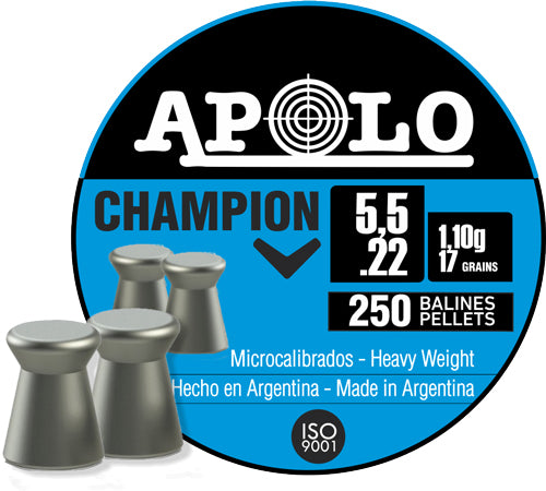 Hatsan Apolo 22 Champion Pellets 17gr 250-Count Pack