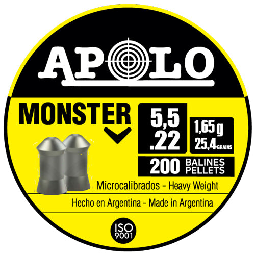 Hatsan Apolo 22 Monster Pellets 25.4gr 200-Count Pack