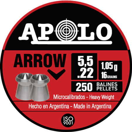 Hatsan Apolo 22 Arrow Pellets 16gr 250-Count Pack