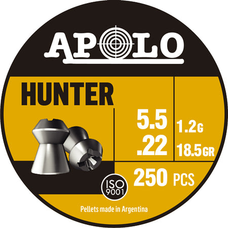Hatsan Apolo 22 Hunter Pellets 18.5gr 250-Count Pack
