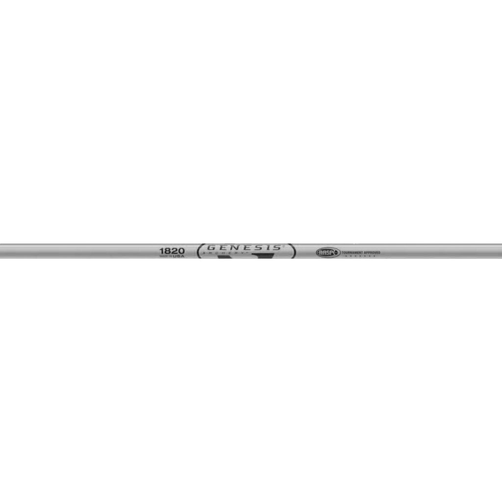 Easton Genesis 1820 Silver Target Arrow Shafts - Dozen