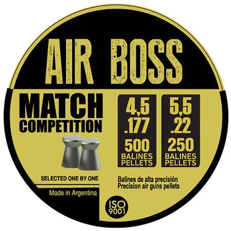 Hatsan Apolo 177 7gr Air Boss Match Airgun Pellets 500-Count